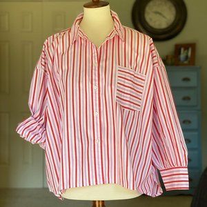 J.CREW Oversized Button Up Cotton Poplin Trifecta